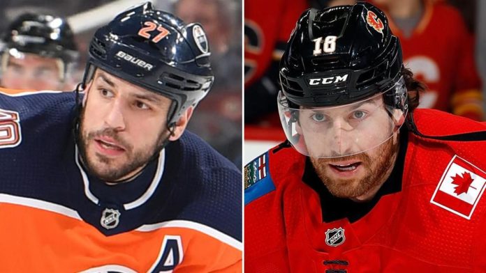 Milan Lucic and James Neal