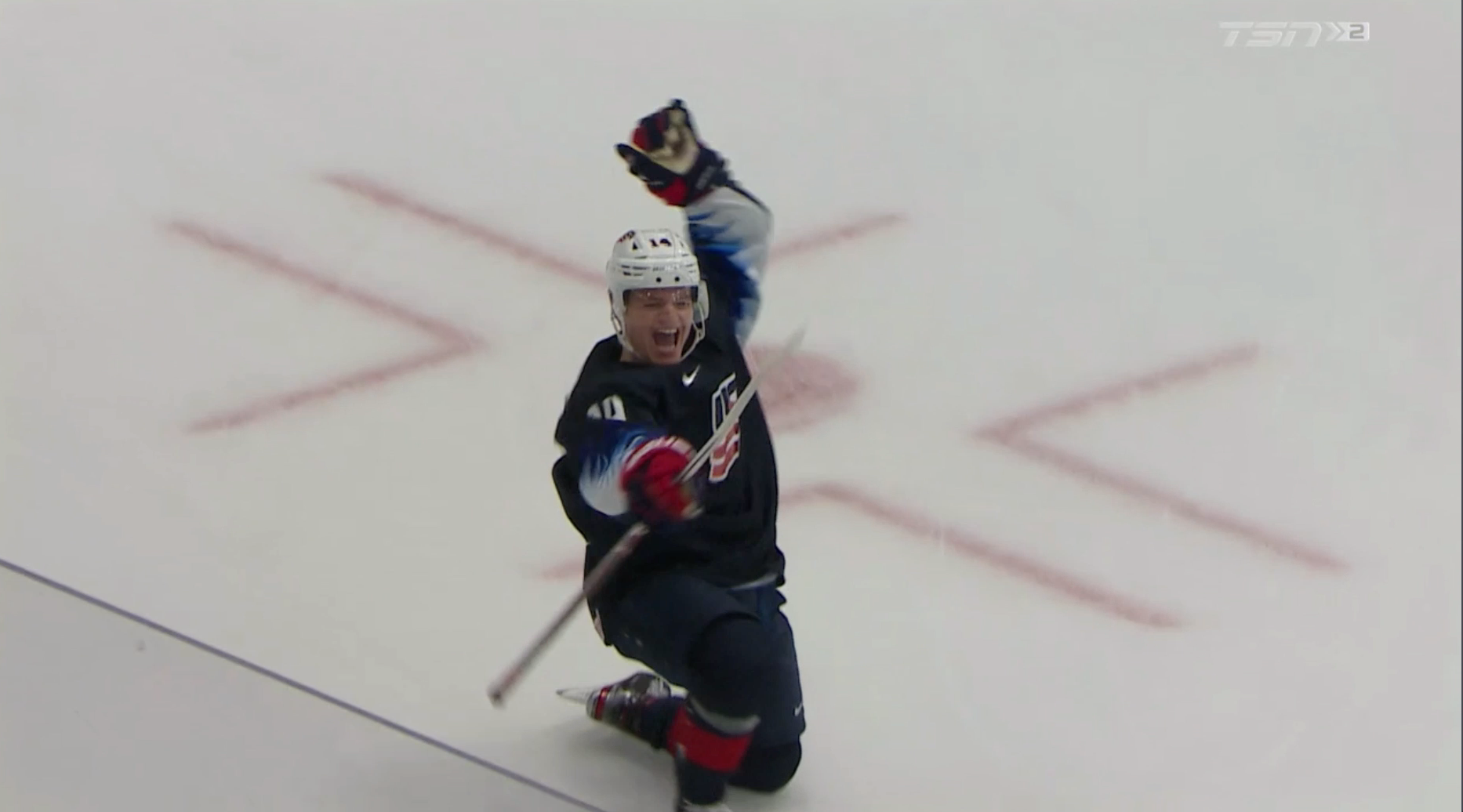 Caufield goal against Canada