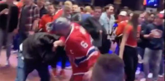 Video: Habs fans brawl in middle of Calgary Casino Habs fans brawl in a Calgary casino