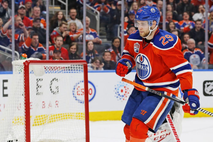 Leon Draisaitl Edmonton Oilers' forward Leon Draisaitl in the 2017 Stanley Cup Playoffs