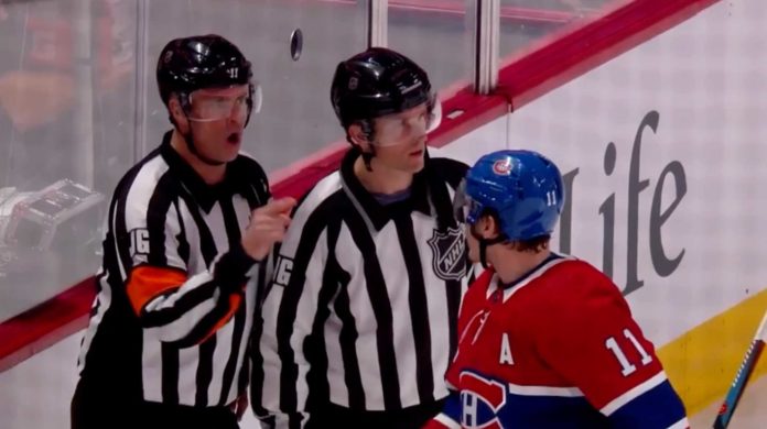 Ref-tells-complaining-Brendan-Gallagher-to-go-f-ck-himself Ref Dean Morton yells back at Brendan Gallagher
