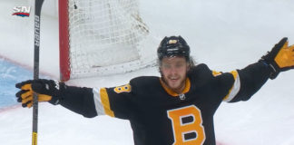 Five potential cover athletes for EA Sports’ NHL 21 Boston Bruins forward David Pastrnak celebrates a goal