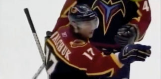 When Ilya Kovalchuk Pointed at Sidney Crosby in the Penalty Box Atlanta Thrasher forward Ilya Kovalchuk points at Pittsburgh Penguins forward Sidney Crosby in the penalty box