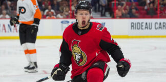 Ottawa Senators unveil new logo for 2021 season Brady Tkachuk of the Ottawa Senators celebrates a goal against the Philadelphia Flyers