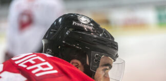 Devils and Capitals share first photos of NHL helmets with ads