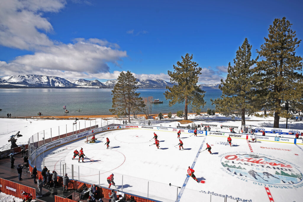 NHL outdoors at Lake Tahoe