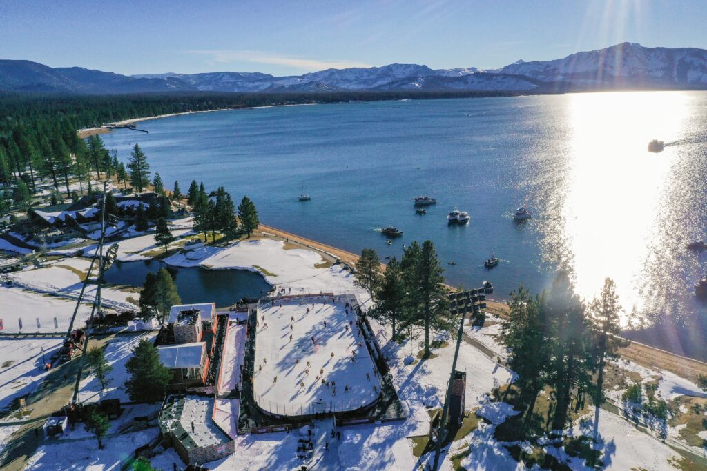 The Bruins and Flyers play at Lake Tahoe