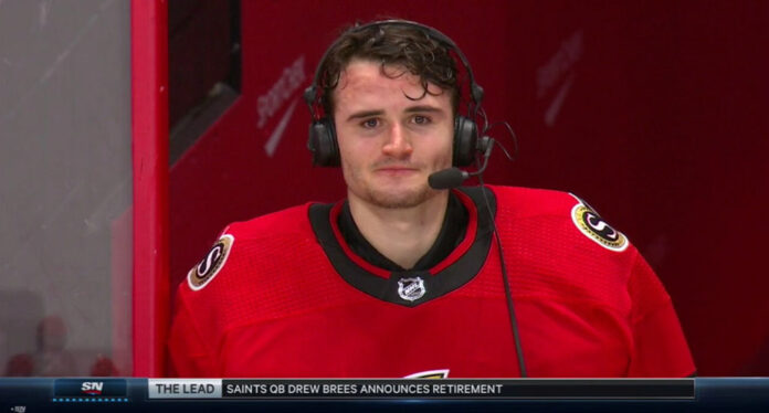 Joey-Daccord-emotional-post-game-interview Ottawa Senators goalie Joey Daccord gives emotional post-game interview