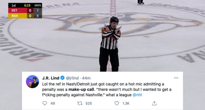 Nashville-ref-caught-hot-mic Ref caught on hot mic admitting to makeup penalty call