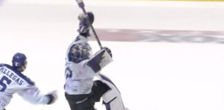 USHL goalie Todd Scott has amazing celebration after scoring goal Tri-City Storm goalie Todd Scott scores a goal against the Sioux Falls Stampede
