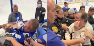 Fan video captures brawl in stands during Game 7 Fan video shows brawl in stands during Game 7 between Lightning and Islanders