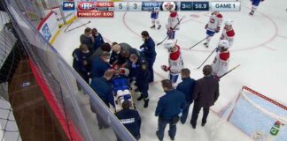 Mark Scheifele knocks Jake Evans unconscious with brutal hit Mark Scheifele knocks Jake Evans unconscious