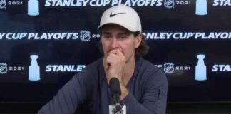 Mark Scheifele fights back tears as he details hate family has received Mark Scheifele interview Jake Evans