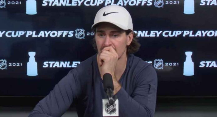 Mark-Scheifele-tears-interview Mark Scheifele interview Jake Evans