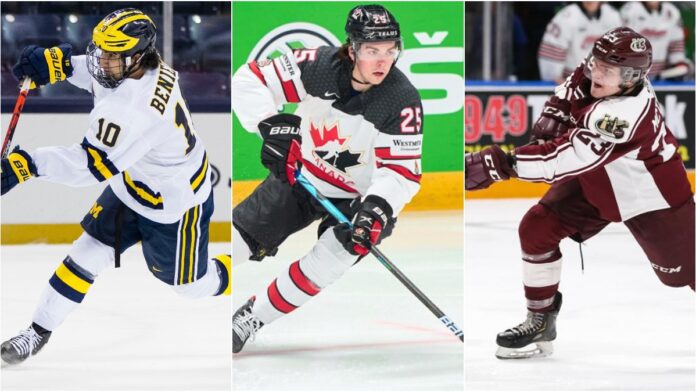2021 NHL Draft Grades Matthew Berniers, Owen Power and Mason McTavish of the 2021 NHL Draft Class