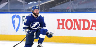 Five potential cover athletes for EA Sports’ NHL 22 Tampa Bay Lightning forward Nikita Kucherov celebrates a goal
