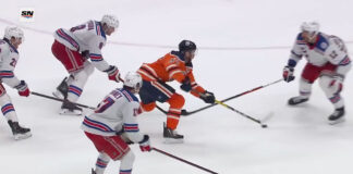 Connor McDavid skates through four Rangers players to score goal of the year McDavid scores goal of the year against Rangers