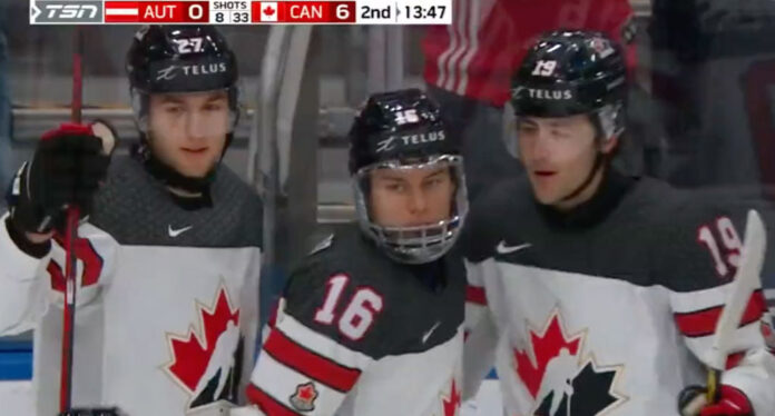 Connor-Bedard-natural-hat-trick Connor Bedard completes natural hat trick at World Juniors