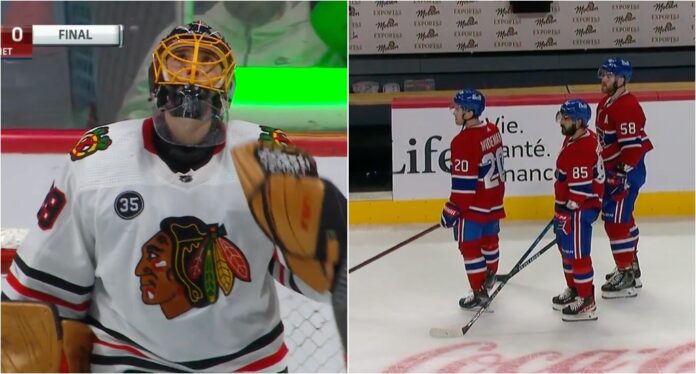 Marc-Andre Fleury Habs Montreal fans show respect for Marc-Andre Fleury getting 500th NHL win