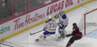 Buffalo goalie Aaron Dell injures Ottawa’s Drake Batherson with hit Aaron Dell throws hit on Drake Batherson