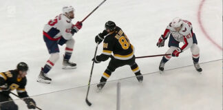 Tom Wilson removes Anton Blidh from game with devastating hit Washington Capitals' Tom Wilson injures Boston Bruins' Anton Blidh with big hit