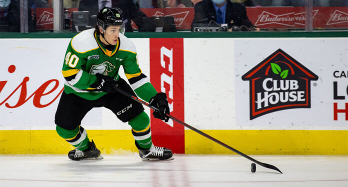 Antonio-Stranges-goal London Knights Antonio Stranges' insane end-to-end goal