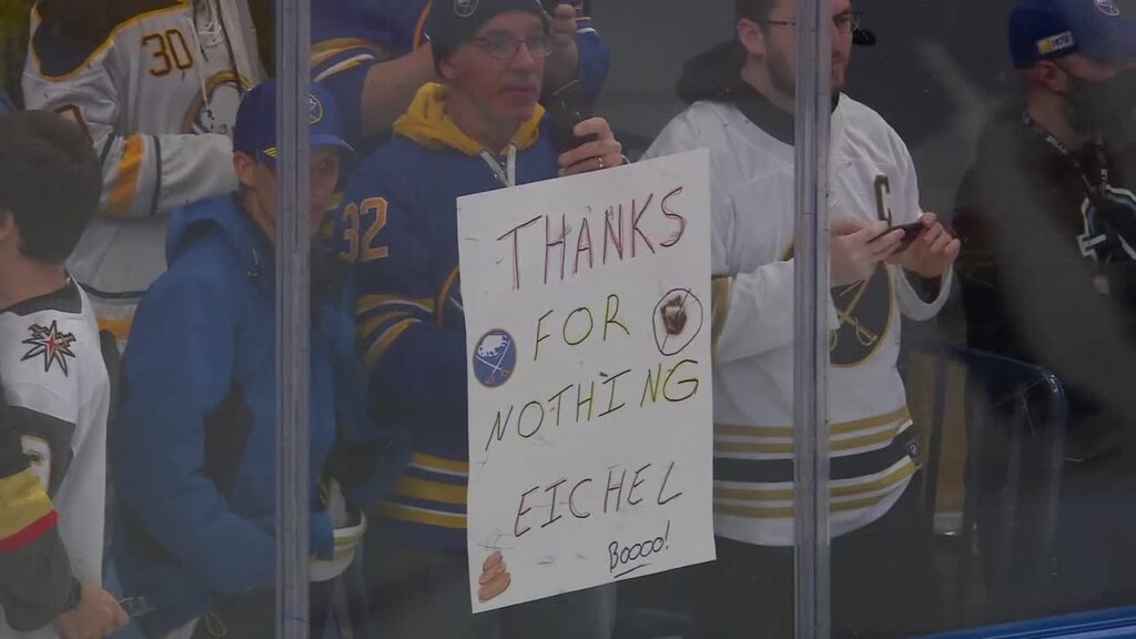 Thanks for nothing Jack Eichel fan sign