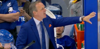 Lightning coach Jon Cooper ejected for “abuse of officials” Lightning coach Jon Cooper ejected abuse official Wes McCauley