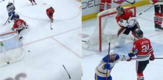 Sabres beat Blackhawks on bizarre game-winning goal Sabres win on bizarre game-winning goal versus Chicago