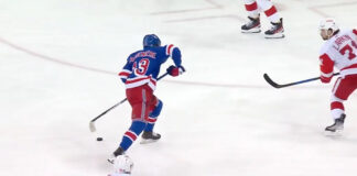 Alexis Lafreniere dangles Red Wings for filthy goal Alexis Lafreniere scores filthy goal versus Red Wings