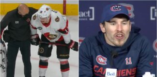 Brendan Gallagher accuses Tim Stutzle of embellishment Montreal's Brendan Gallagher accuses Ottawa's Tim Stutzle of embellishment