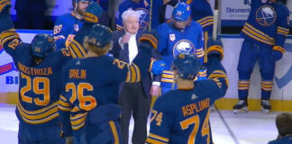 Buffalo Sabres honor legendary announcer Rick Jeanneret The Buffalo Sabres honor announcer Rick Jeanneret