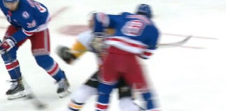 Sidney Crosby injured in Game 5 after hit from Jacob Trouba Sidney Crosby injury Rangers Jacob Trouba hit