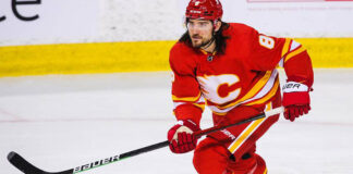 Chris Tanev played through multiple serious injuries in Battle of Alberta Chris Tanev list of injuries in Battle of Alberta playoff series
