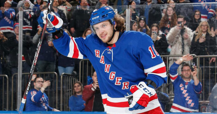 Artemi-Panarin-celly New York Rangers forward Artemi Panarin is one of the highest-paid NHL players