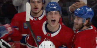 Juraj Slafkovsky scores first NHL goal, taunts Coyotes player Montreal Canadiens Juraj Slafkovsky scores first NHL goal and taunts Arizona Coyotes Josh Brown