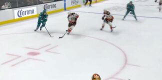 Jakob Silfverberg snipes goal on own goalie Anaheim Ducks Jakob Silfverberg scores on own goalie