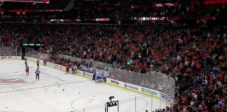 Devils fans litter ice with garbage after three disallowed goals New Jersey fans litter ice with garbage