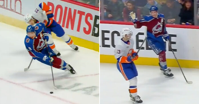 Cale Makar cancels penalty on Mat Barzal Cale Makar cancels penalty on Mat Barzal