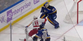Jordan Binnington tries to hit Jordan Staal, gets run over instead Jordan Binnington tries to hit Jordan Staal
