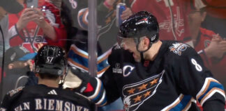 Alex Ovechkin celebrates 808th goal with young son Sergei Alex Ovechkin celebrates goal with son Sergei