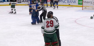 Jordan Binnington and Marc-Andre Fleury almost have goalie fight Marc-Andre Fleury tries to fight Jordan Binnington