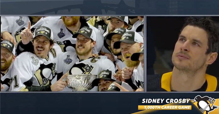 Sidney-Crosby-1000th-game Sidney Crosby plays in 1,000th NHL game