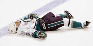 The Biggest Hits in Hockey History Scott Stevens hit on Paul Kariya