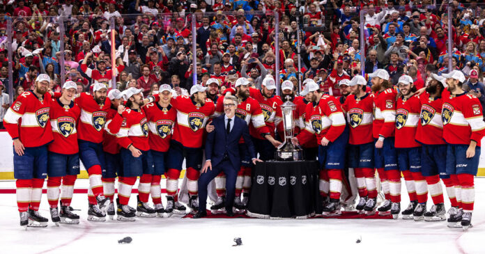 Florida-Panthers-advance Florida Panthers celebrate winning NHL Eastern Conference
