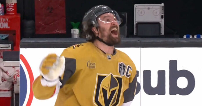 Mark-Stone-reaction Vegas Golden Knights captain Mark Stone reacts to winning Stanley Cup