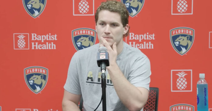 Tkachuk-injury Florida Panthers Matthew Tkachuk reveals he played Game 4 of the Stanley Cup Final with a broken sternum