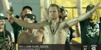 William Karlsson delivers hilarious speech at Golden Knights Cup parade William Karlsson funny speech at Vegas Golden Knights Cup parade