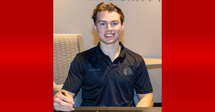 Bedard-signs-ELC Connor Bedard signs entry-level contract with Chicago Blackhawks