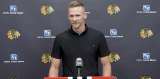 Corey Perry speaks on protecting Connor Bedard in Chicago Corey Perry talks about protecting rookie Connor Bedard in Chicago